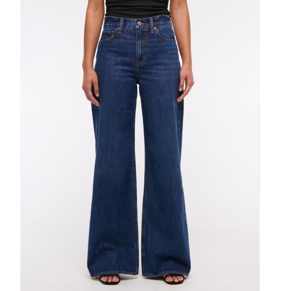 Abercrombie High Rise Wide Leg Jeans Size 29